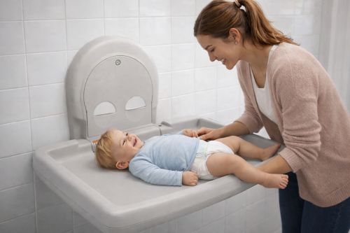 Table à langer murale horizontale