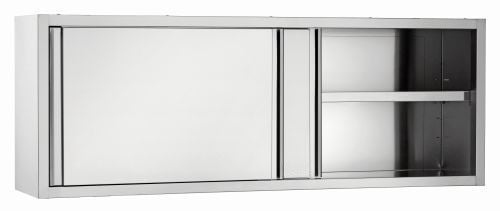 Armoire murale en inox avec portes coulissantes