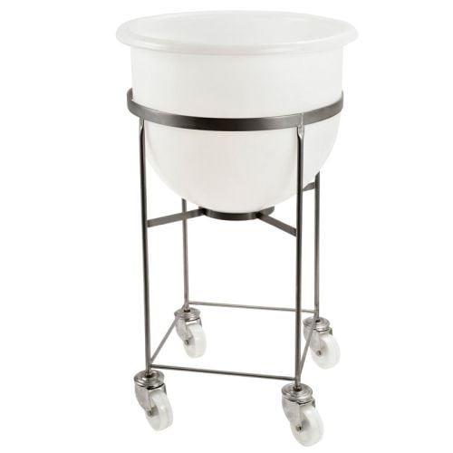 Bac de 75 litres sur chariot inox