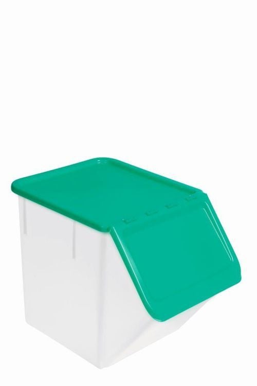 Bac à ingrédients empilable avec couvercle vert