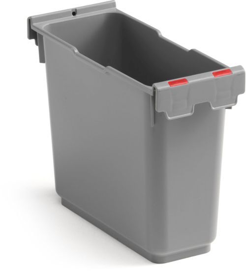 Bac rectangulaire 6l avec bouchons rouges