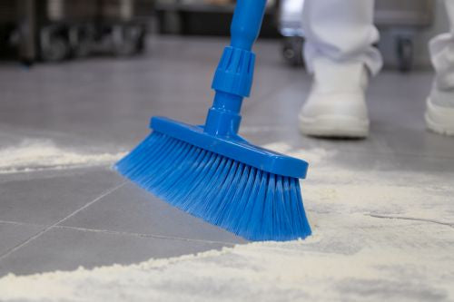 Balai compact alimentaire HACCP – 6 couleurs - Poils souples, moyens ou durs