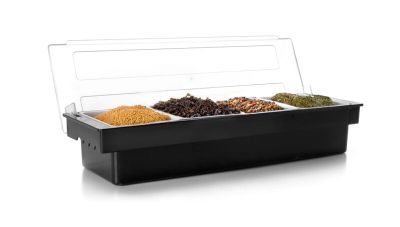 Boîte à condiments avec couvercle