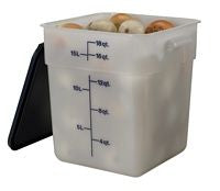 Boîte haute à provision en polypropylène couvercle bleu