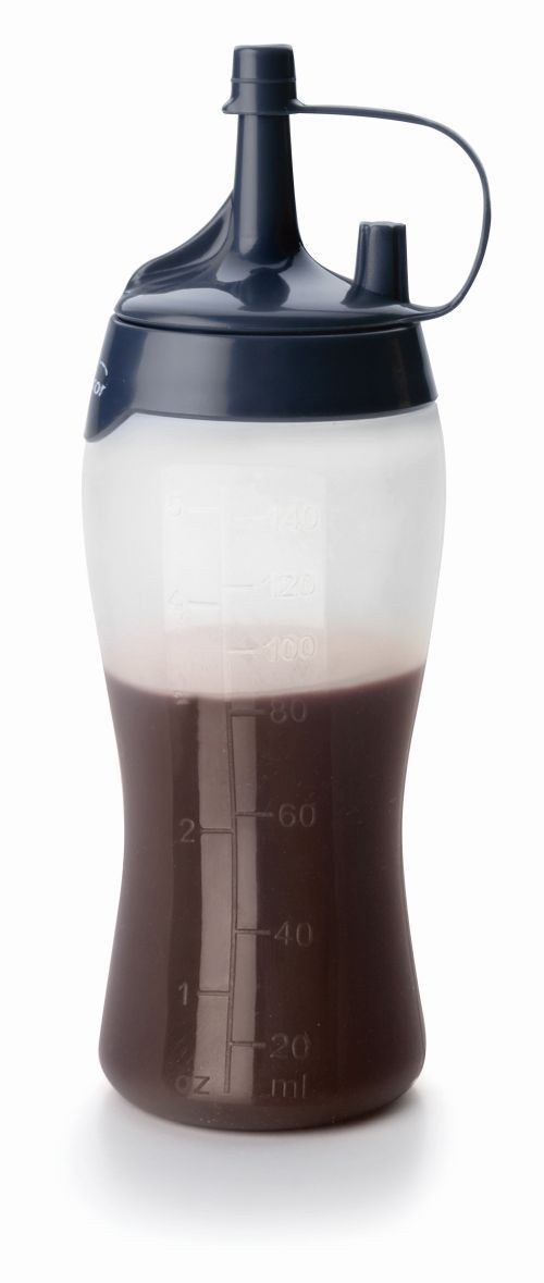 Bouteille de décoration chocolat