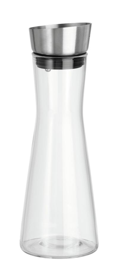 Carafe élégante en verre avec bec verseur et tamis