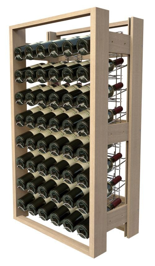 Casier en bois pour 48 bouteilles de face