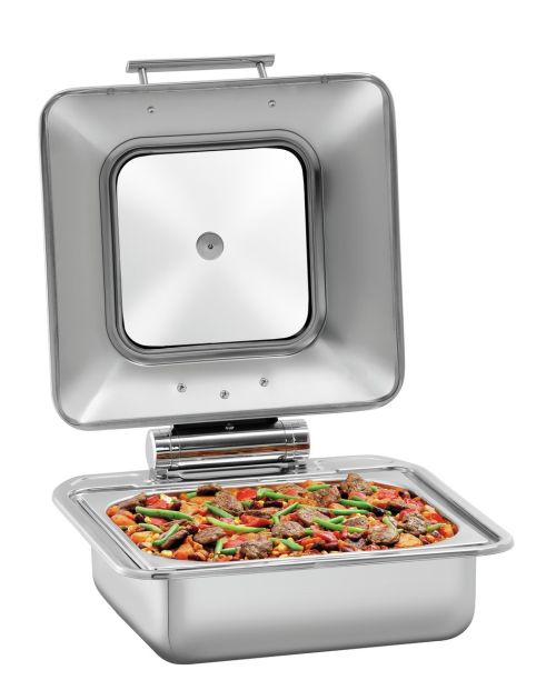 Chafing dish inox avec couvercle amovible