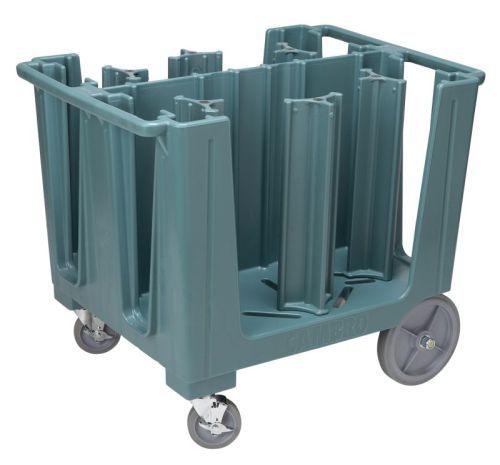 Chariot de service ajustable pour assiettes - bleu ardoise