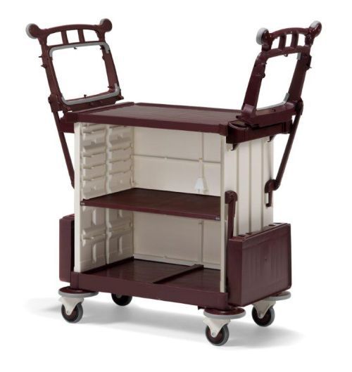 Chariot hôtelier à 2 sacs pliables sans portes