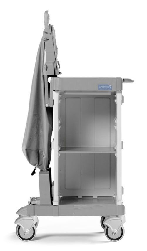 Chariot hôtelier compact à 1 sac et tablette