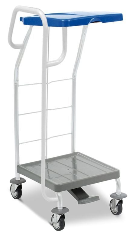 Chariot linge sale avec poignée de transport