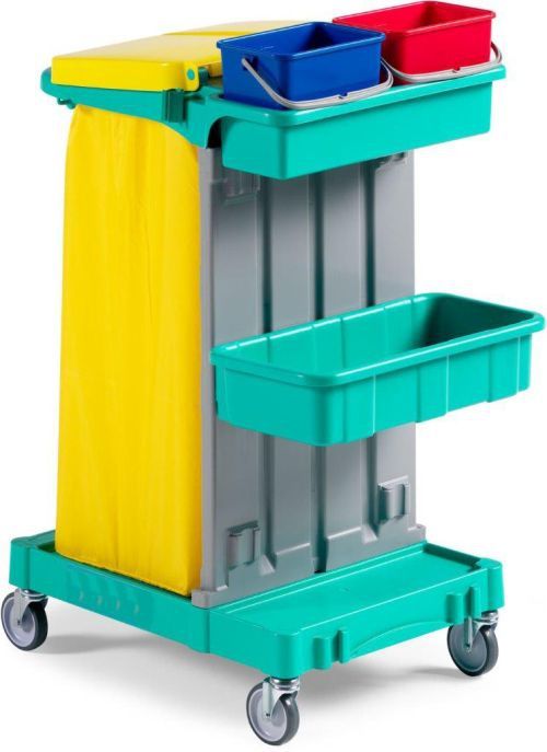 Chariot de maintenance à 2 seaux et cassette de rangement