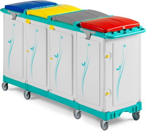 Chariot de tri des déchets caréné