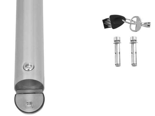 Extraction basse pour collecteur mural pour mégot de cigarette en aluminium