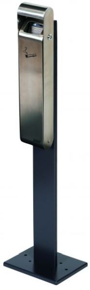 Collecteur de mégots compact inox sur pied