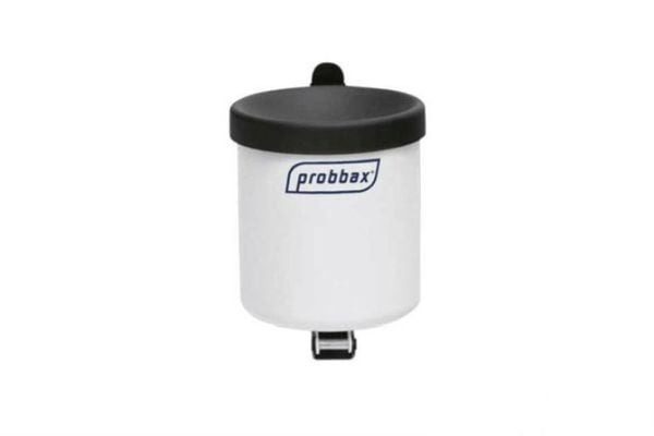 Collecteur mural rond blanc pour + ou - 150 mégots de cigarettes