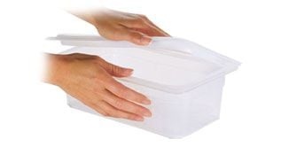 Couvercle pour bac gastronorme translucide