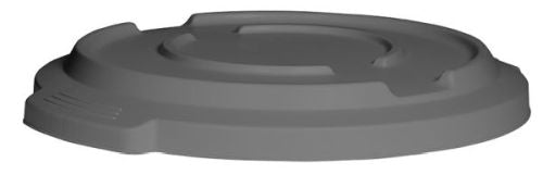 Couvercle gris pour conteneur rond 85 litres