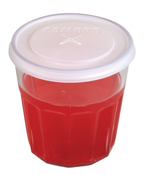 Couvercle jetable pour verre en plastique SAN de 266 ml