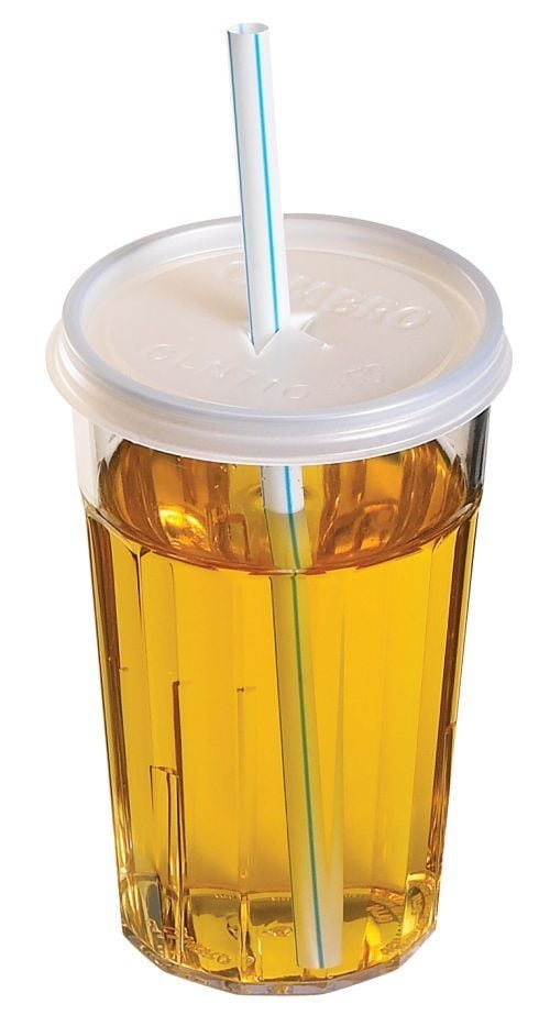 Couvercle jetable pour verre en plastique SAN de 300 ml