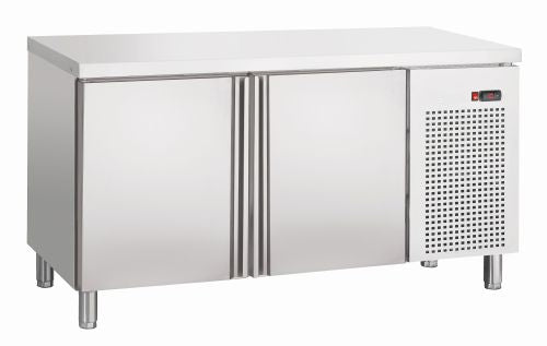 Desserte réfrigérée inox 2 portes