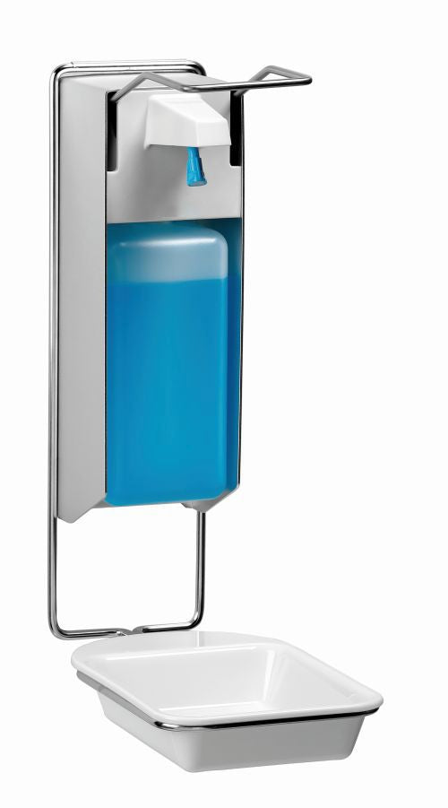 Distributeur désinfectant avec bac collecteur