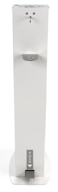 Distributeur de désinfectant avec commande au pied