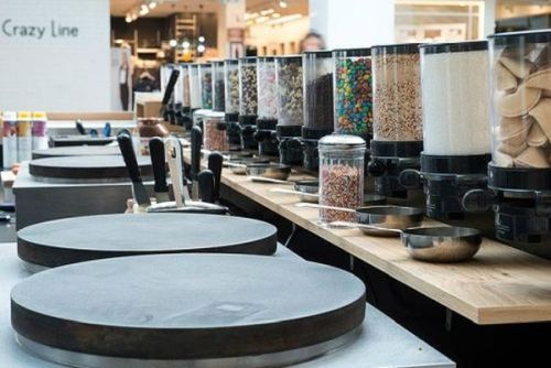 Distributeur de poudre alimentaire et bonbon en CHR