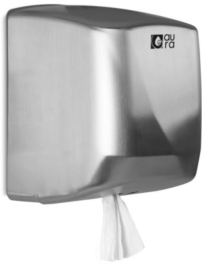 Distributeur de serviettes essuie mains inox