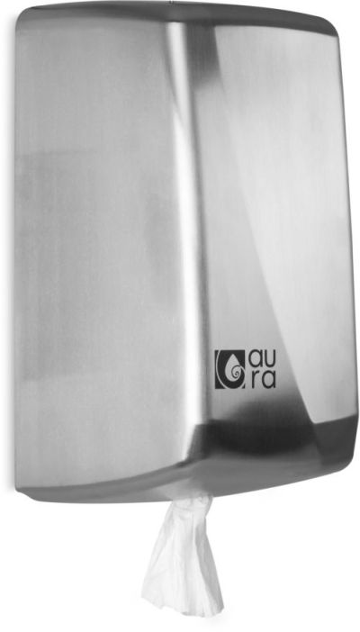 Distributeur de serviettes essuie mains inox