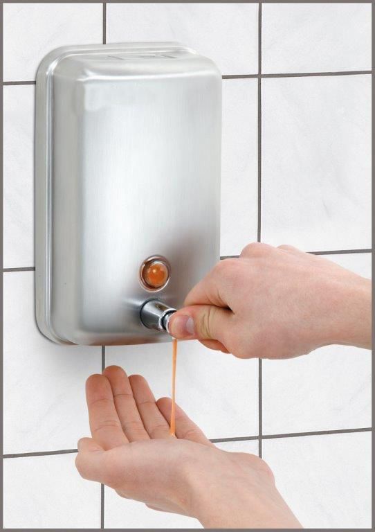 Distributeur inox de savon liquide