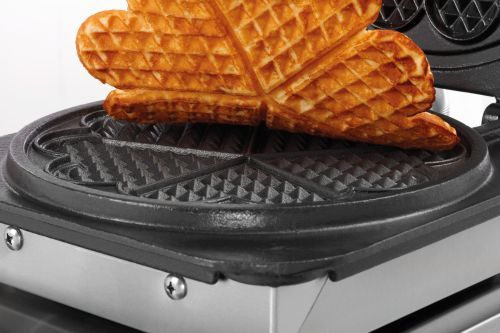 Gaufre en forme de coeur