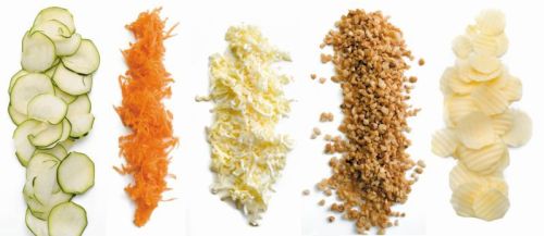 Coupe et râpe avec hachoir design et coloré