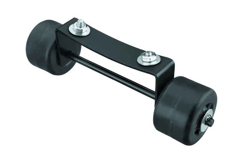 Kit de roues noires pour chauffage de terrasse