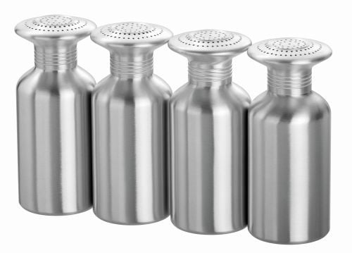 Lot de 4 salières aluminium