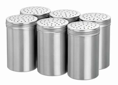 Lot de 6 salières aluminium