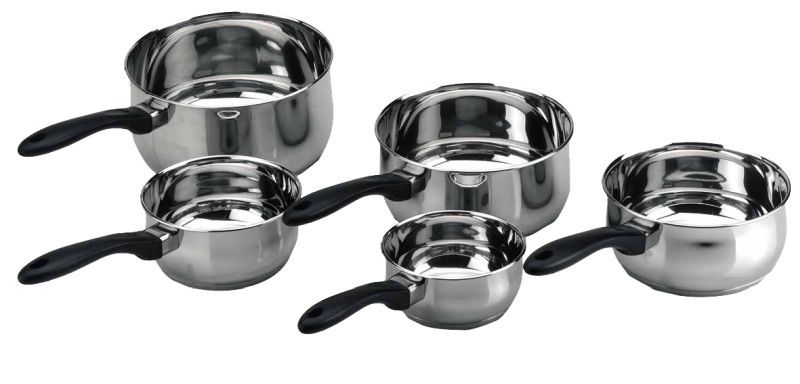 Ensemble de 5 casseroles en inox