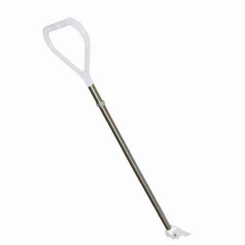 Manche inox avec poignée pour socle roulant