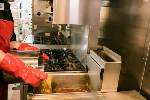 la vapeur et le nettoyage en friterie
