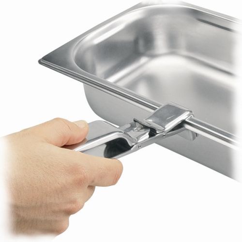 Pince inox avec silicone pour bacs gastro chauds