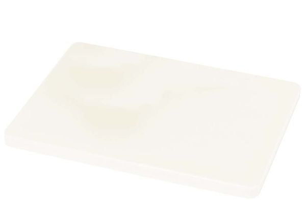 Planche à découper sans rainure 400 X 300 X 20 mm - blanc