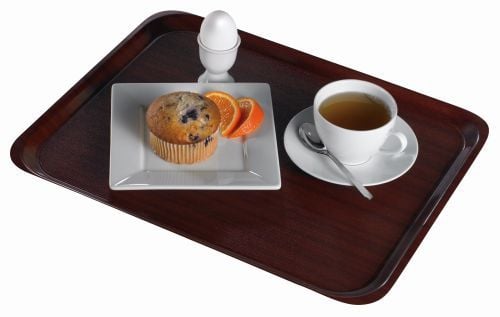 Plateau stratifié à surface antidérapante