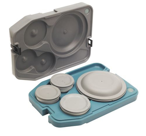 Plateau isotherme avec vaisselle et couvercles