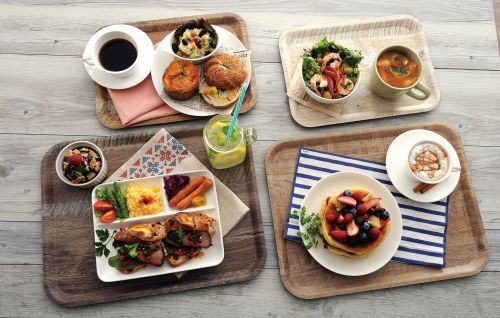Plateaux stratifiés surface bois grainée