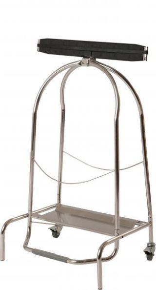 Porte sac à pince 110 litres inox