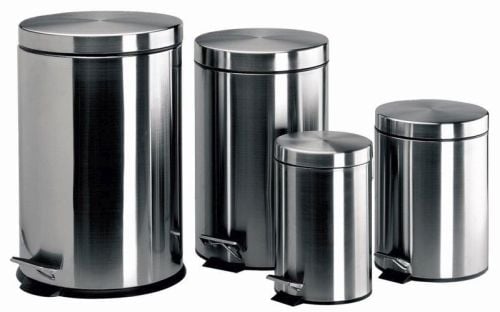 Poubelles à pédale inox de 3l à 20l
