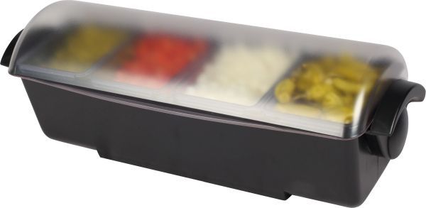 Présentoir pour bars 4 bacs esthétique