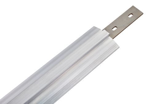 Prolongateur de rails pour rayonnage alimentaire mobile