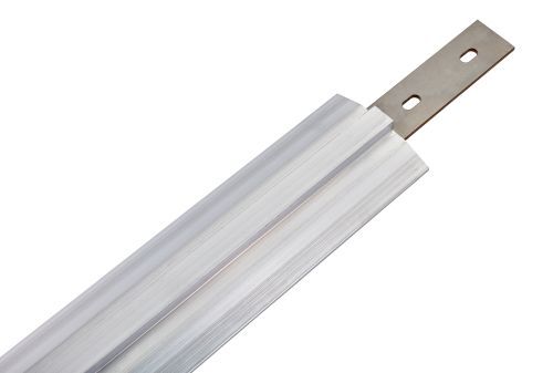 Prolongateur de rails pour rayonnage alimentaire mobile